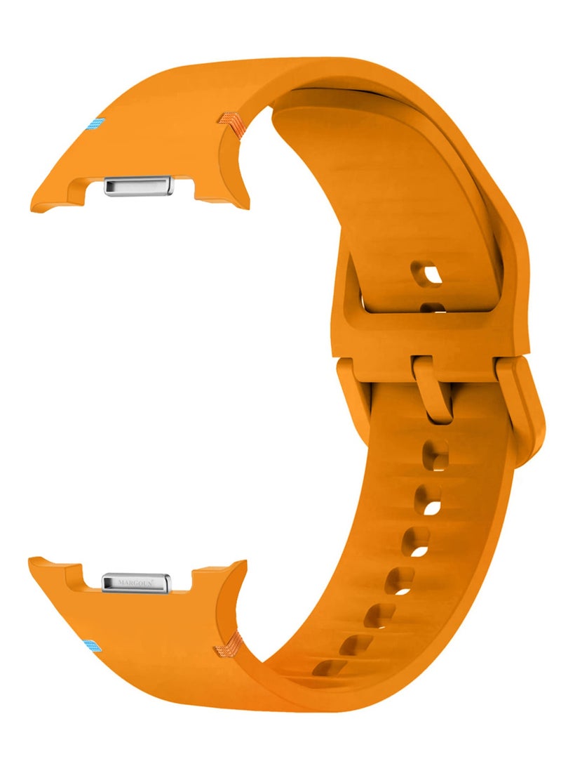 CATANES Sport Band for Galaxy Watch 8 40mm 44mm and Watch 8 Classic 46mm, Silicone Replacement Strap, M/L Size - Mustard Yellow - Image 1
