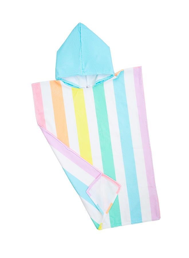 babyqlo Pastel Stripe Hooded Beach Towel - Image 2