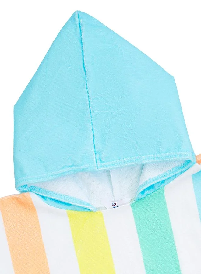 babyqlo Pastel Stripe Hooded Beach Towel
