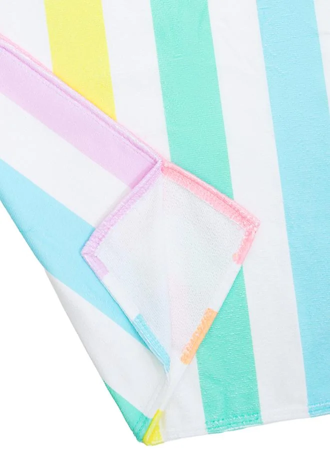 babyqlo Pastel Stripe Hooded Beach Towel