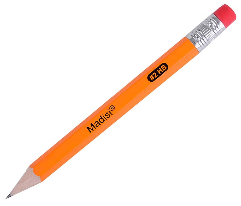 Madisi Golf Pencils with Eraser, 2 HB Half Pencils, 3.5" Mini Pencils, Pre-Sharpened, 96 Count - Image 2