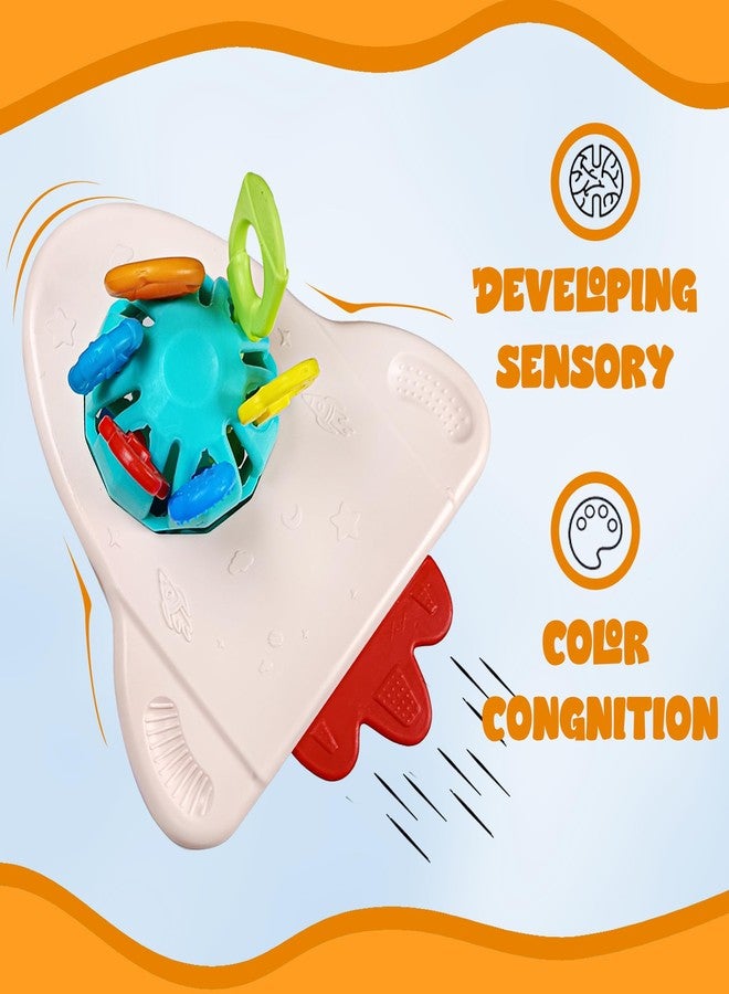 KIPA GAMING Proudly Made in India, Little Rocket Sensory Montessori Pull String Toy for Teething: Baby First Adventure - Travel-Friendly, Food-Grade Silicone, Perfect for 6+ Months, Multicolor - Image 3