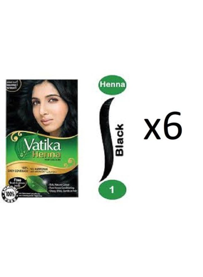 فاتيكا صبغة شعر بالحناء الأسود الطبيعي - 6 × 10 جم - Image 2