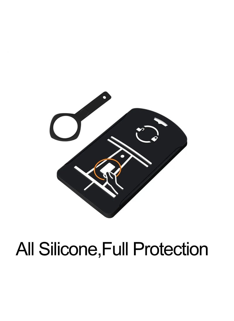 SYOSI - Key Card Holder for Tesla Model Y Silicone Protector Key Chain for Tesla Model 3 Model Y Accessories - Image 1