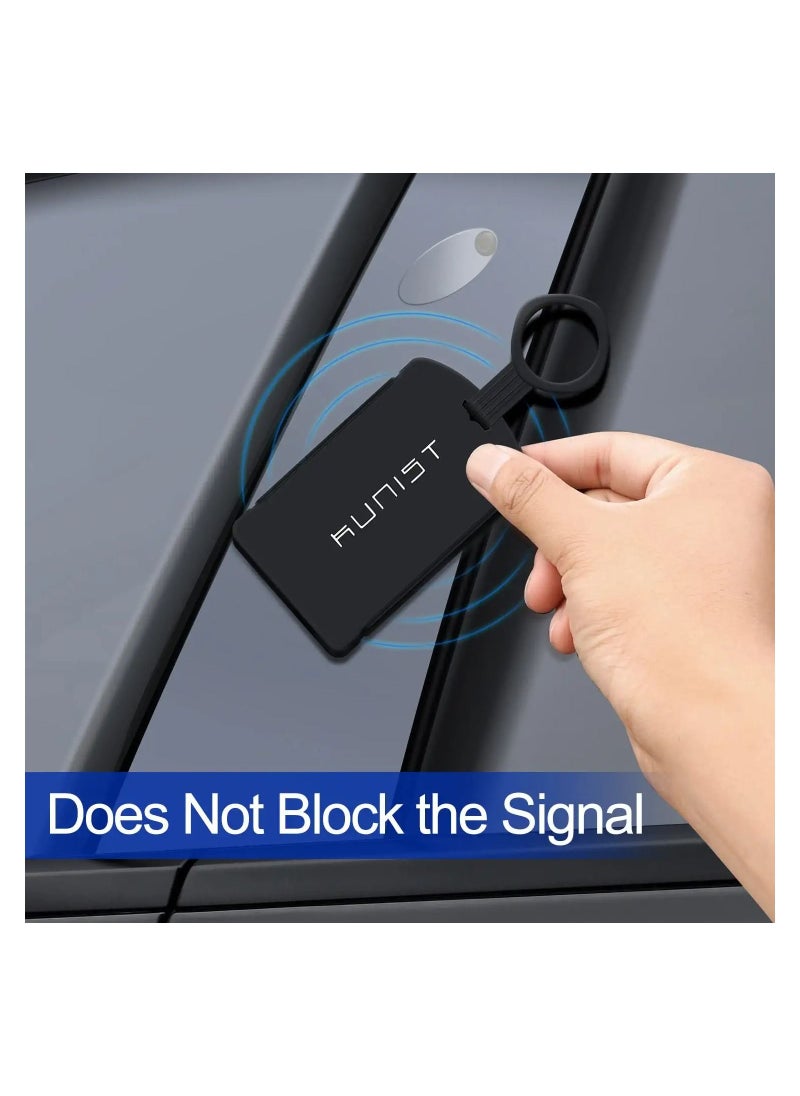 SYOSI - Key Card Holder for Tesla Model Y Silicone Protector Key Chain for Tesla Model 3 Model Y Accessories - Image 1