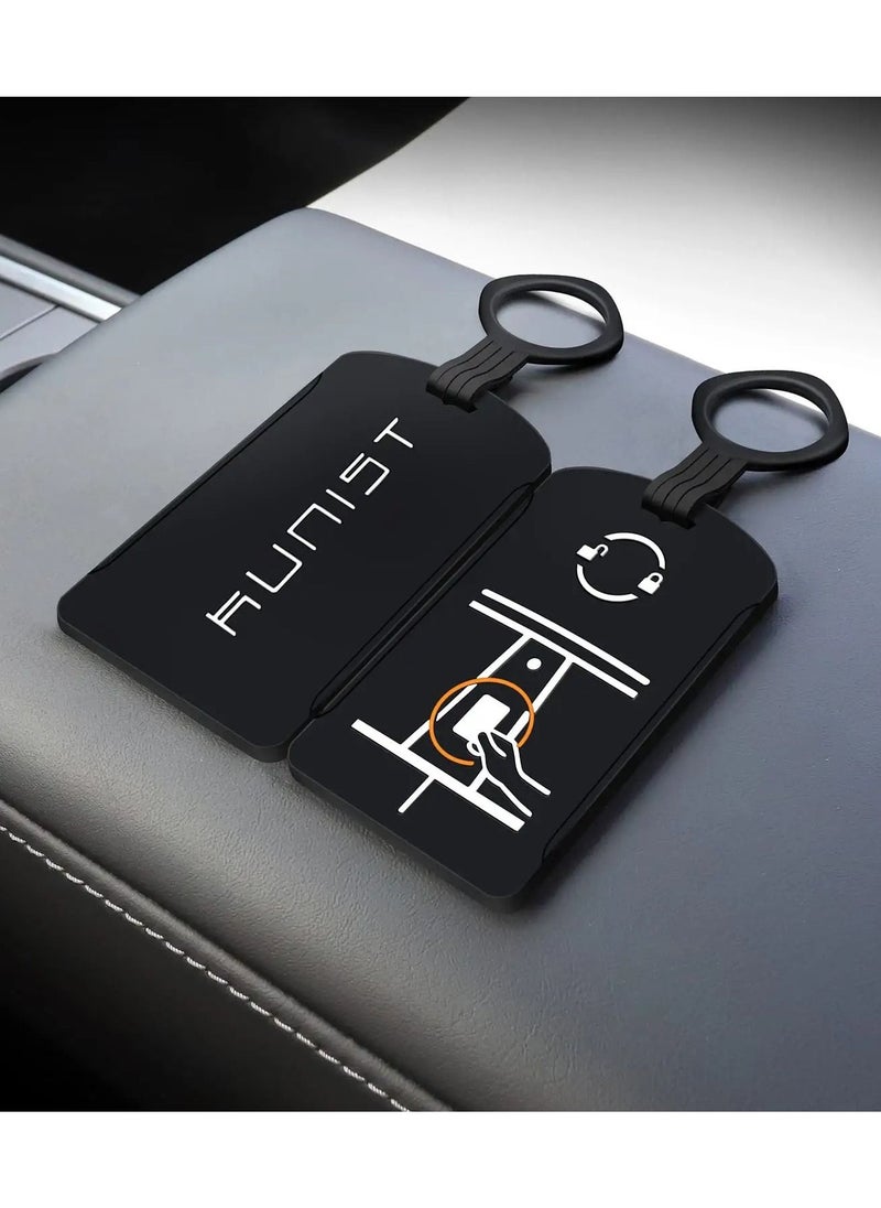 SYOSI - Key Card Holder for Tesla Model Y Silicone Protector Key Chain for Tesla Model 3 Model Y Accessories - Image 1