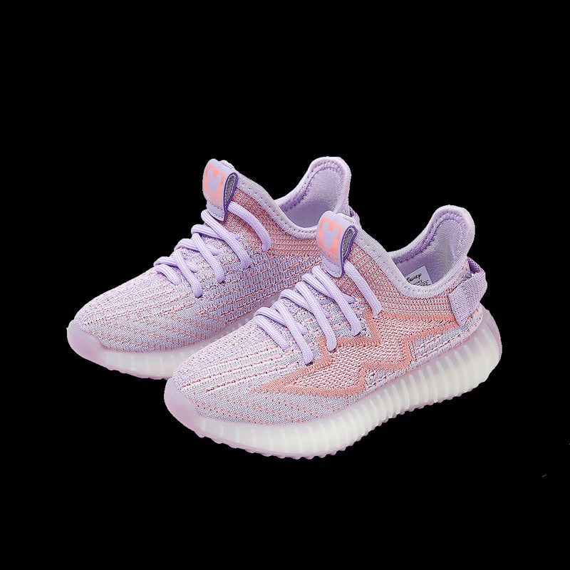 Spring Mesh Breathable Fly Knitted Shoes For Men And Women Baby Slip-On Casual Shoes Anti-Slip Fly Knitted Sports Shoes 56 - Image 1