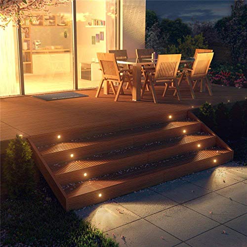 SMY Lighting Recessed LED Deck Lights Kits 6 Pack, (Upgrade Version) Deck Lighting Waterproof IP67,Low Voltage LED Lights for Garden, Steps,Stair, Living Room, Bathroom, Patio, Pool Deck,Kitchen - Image 3