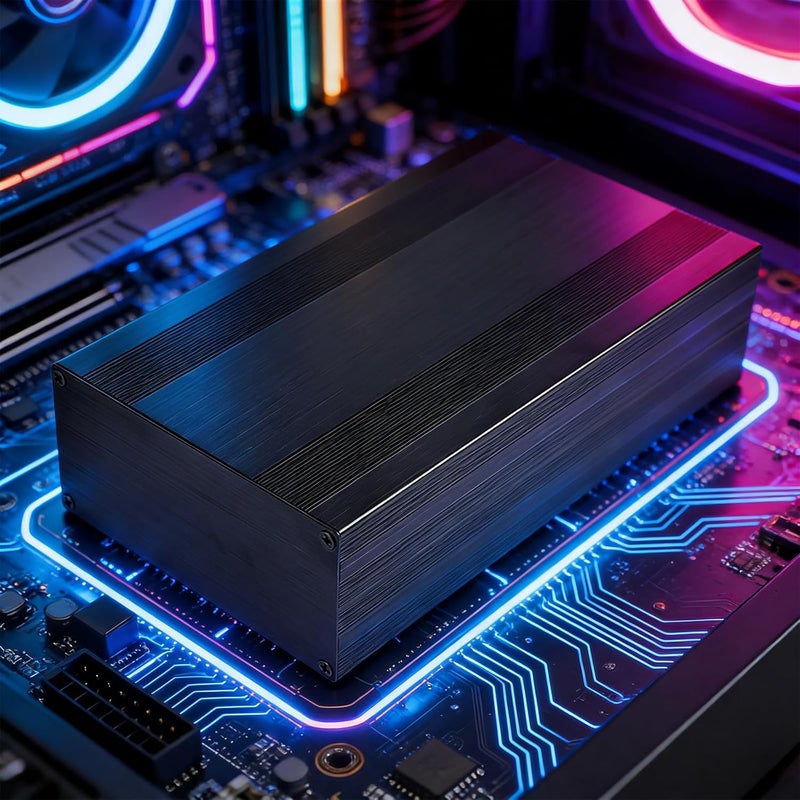 Easy Install Split Aluminum Electronic Case with Two Protective Plates for Secure Housing in Multiple Dimensions Multiple Measurements - Image 2