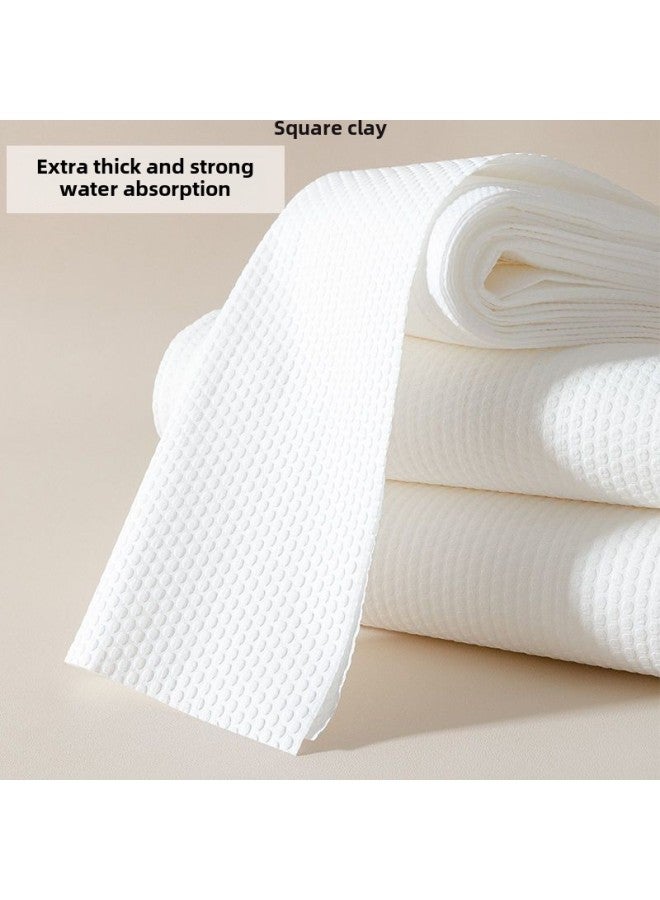 منشفة حمام سميكة للاستخدام مرة واحدة لصالونات الحلاقة وتصفيف الشعر، قطعة قماش غير منسوجة خاصة لمسح القدمين - اللون: نمط لؤلؤي 60 جرام 28*52 【100 ورقة】 - Image 3