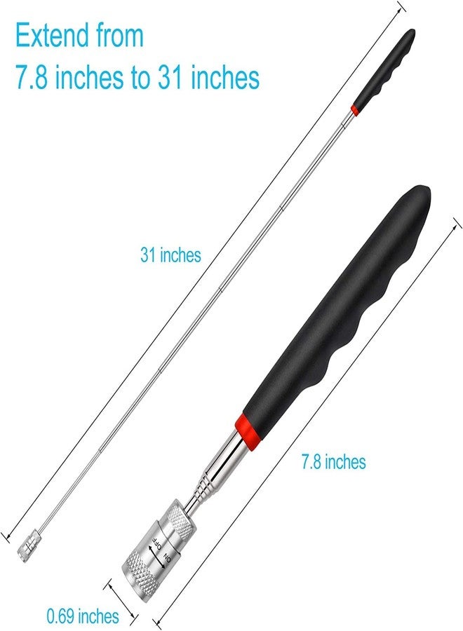 MSA Elescoping Pickup with LED Light Retrieval for Hard to Reach Places Magnetic Pick Up Tool Magnet Sticks 2 kg Capacity and Extending Magnetic Stick Magnetic Pick-up Tool Telescoping Pick Up Tool - Image 5