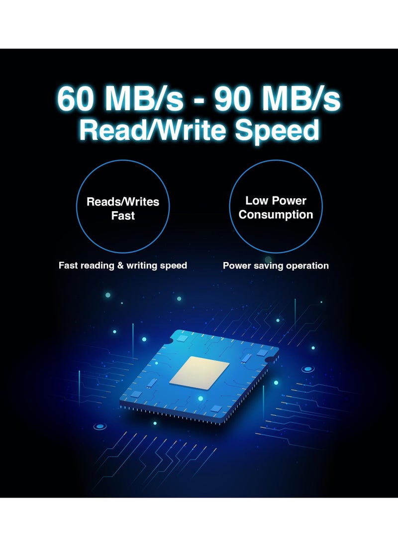 RUKYU - 64GB Micro SD Card - Class 10 UHS-3 Memory Card for Smartphones, Tablets, Cameras, Drones, Gaming Consoles, and More - High-Speed Up to 90MB/s Read/Write, Extensive Compatibility, Reliable - Image 1