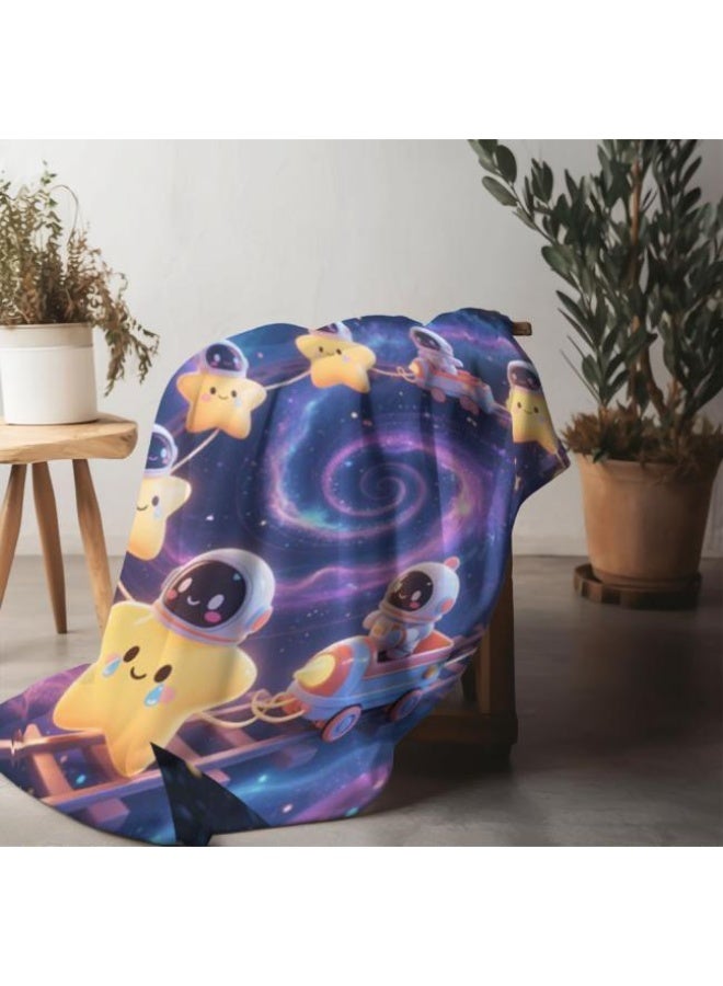 عام Wisdom Fairy (أحدث) بطانية رقيقة من الفانيلا (دافئة ومريحة، ومناسبة للنوم، واستخدام اللعبة، وإزالة الغبار والرمل) 150 سم * 200 سم - 104 - Image 3