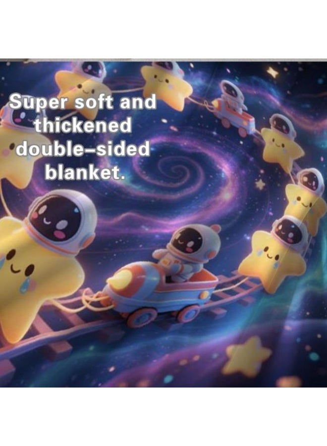 عام Wisdom Fairy (أحدث) بطانية رقيقة من الفانيلا (دافئة ومريحة، ومناسبة للنوم، واستخدام اللعبة، وإزالة الغبار والرمل) 150 سم * 200 سم - 104 - Image 5