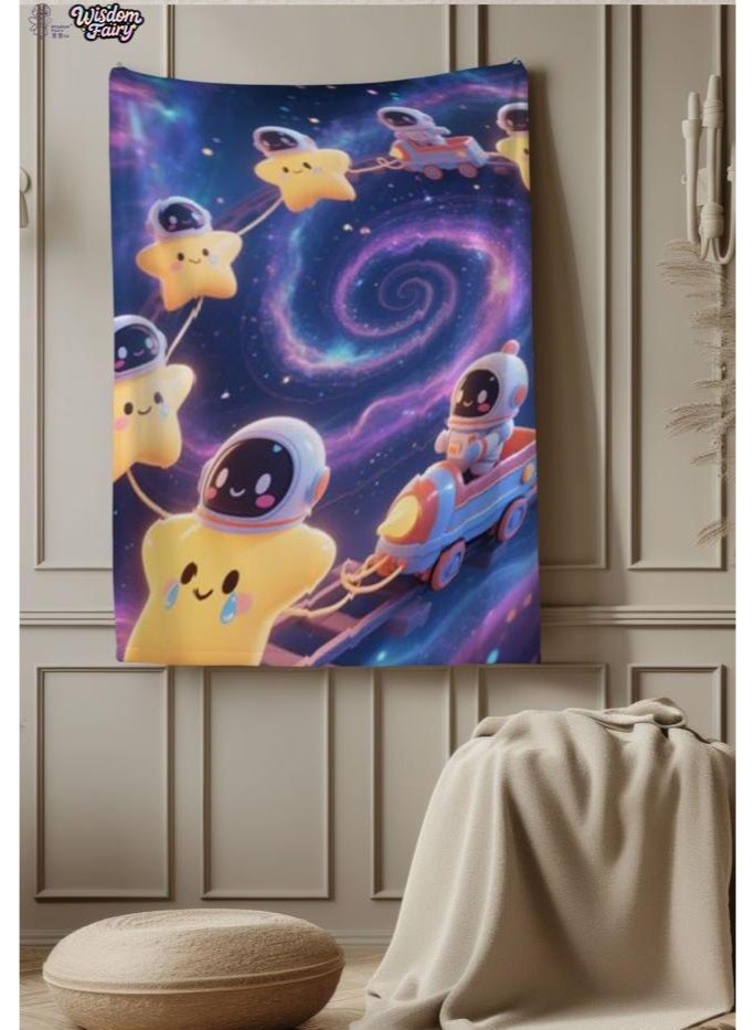 عام Wisdom Fairy (أحدث) بطانية رقيقة من الفانيلا (دافئة ومريحة، ومناسبة للنوم، واستخدام اللعبة، وإزالة الغبار والرمل) 150 سم * 200 سم - 104 - Image 1