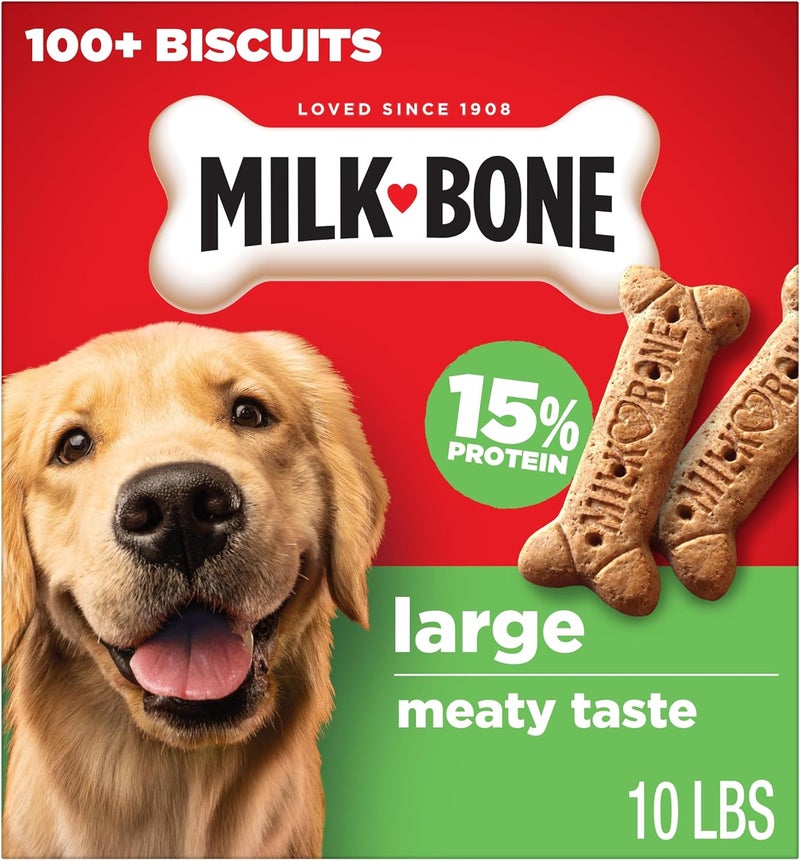 ميلك-بون بسكويتات Milk-Bone Original للكلاب الكبيرة، 10 أرطال (قد تختلف التغليفات) - Image 1