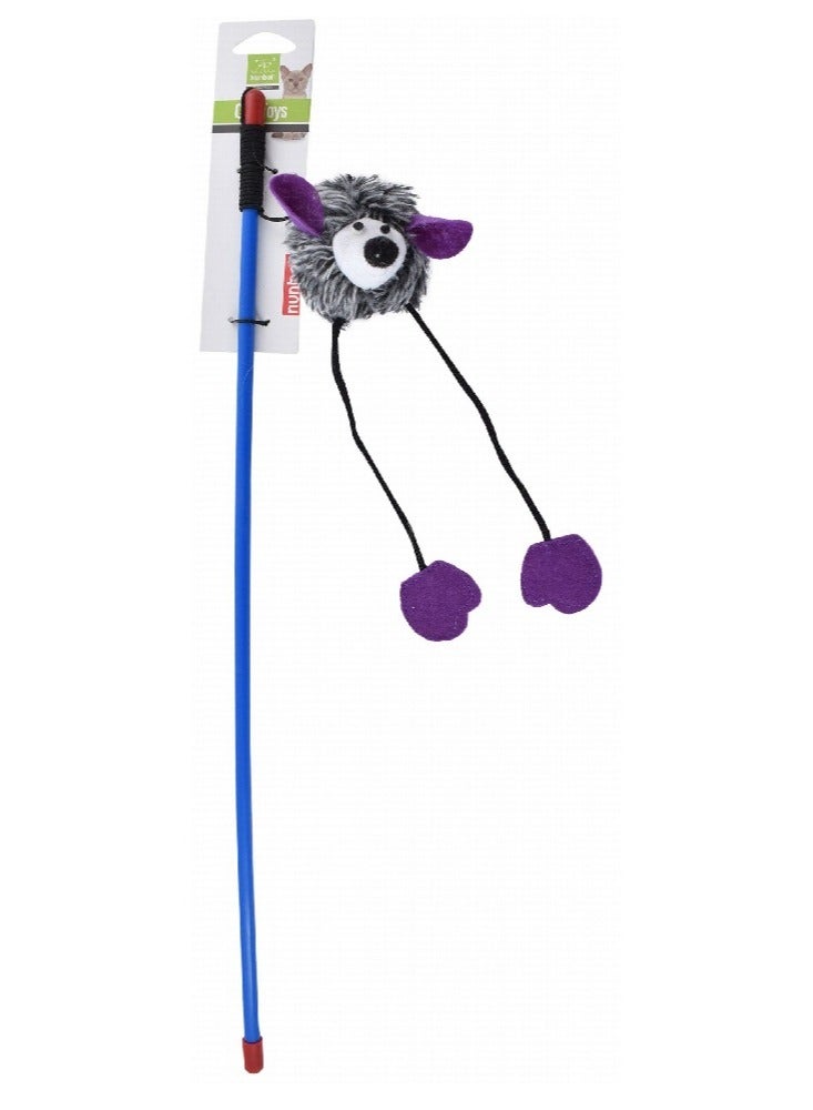 Nunbell العصا الحمراء القط دعابة لعبة مع لعبة الماوس القطيفة 1 قطعة