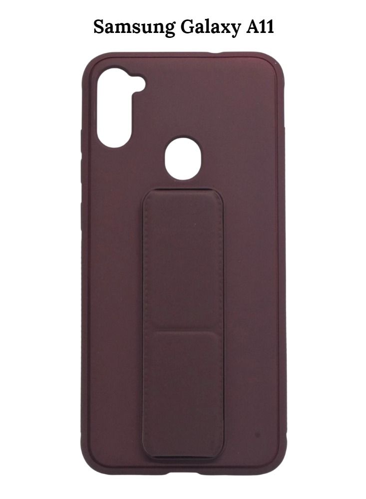 BORTONY Protective Case Cover With Finger Grip Stand For Samsung Galaxy A11 - Image 1