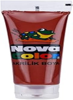 NOVA Nova color acrylic paint brown nc-261 tube 75 grams for canvas, ceramic, glass, wood, paper 