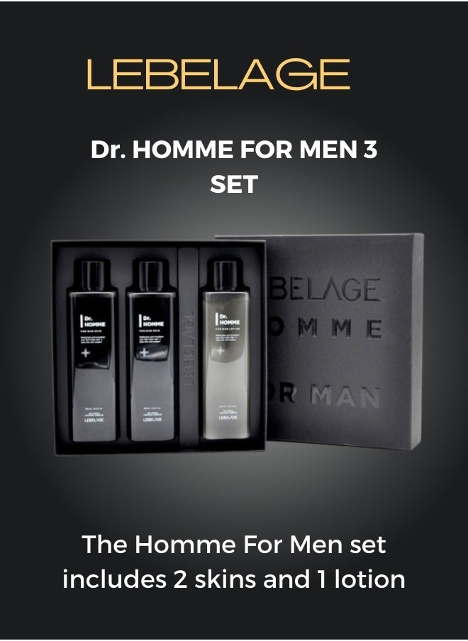 Lebelage HOMME FOR MAN 3 SET AFTERSHAVE AND LOTION (3x250ml) | KOREAN MADE SKIN CARE  - Image 1