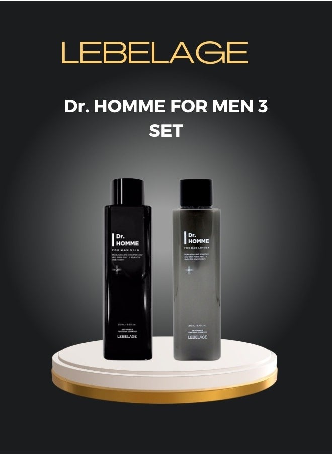 Lebelage HOMME FOR MAN 3 SET AFTERSHAVE AND LOTION (3x250ml) | KOREAN MADE SKIN CARE  - Image 2