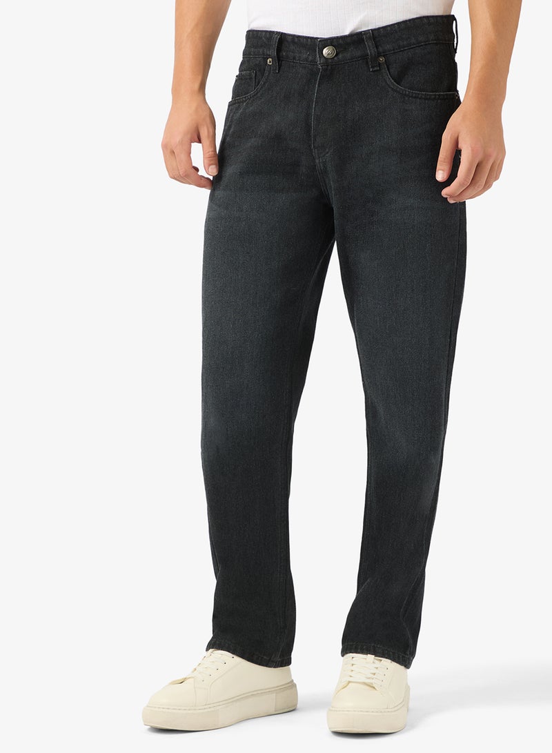 سفنتي فايف جينز بقصة مستقيمة - Image 1