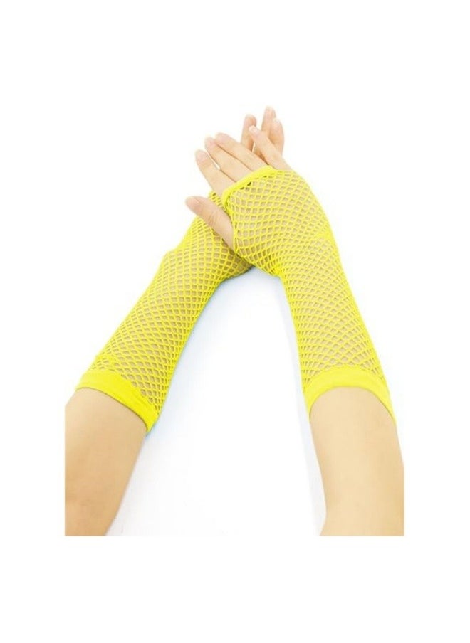 ILovhaprty - 80s Costume for Women, 80s Accessories Fancy Dress Neon Headband Earrings Fishnet Gloves Necklace for 80s Retro Party - Image 1