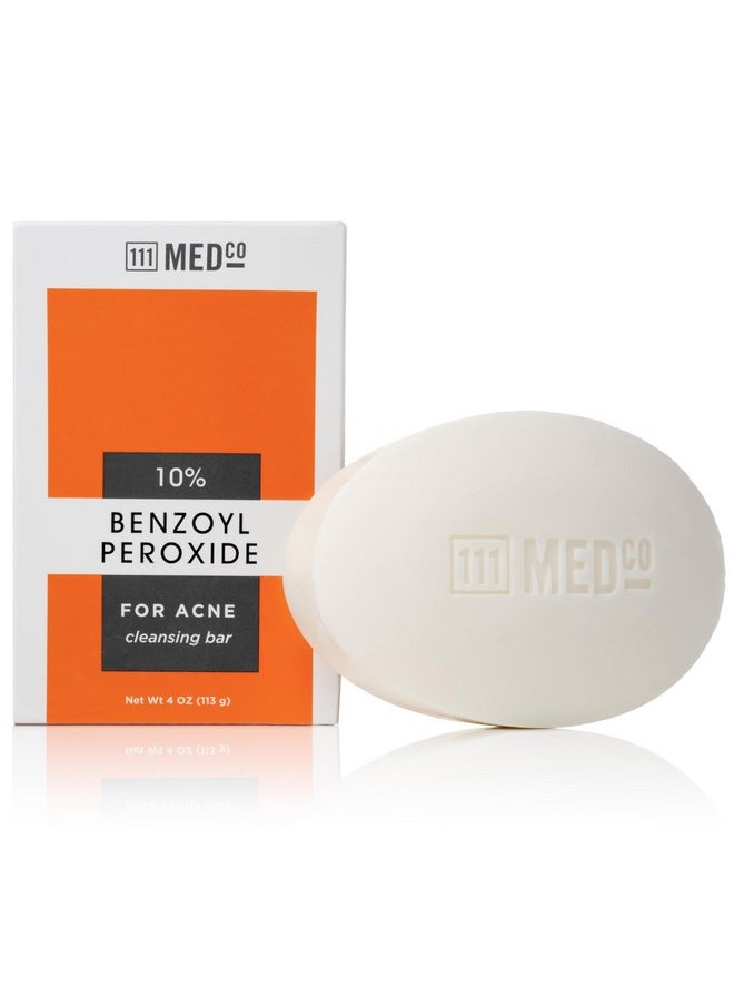 111MedCo - 111MedCo 10% Benzoyl Peroxide Acne 4oz. Medicated Soap Bar - Image 1