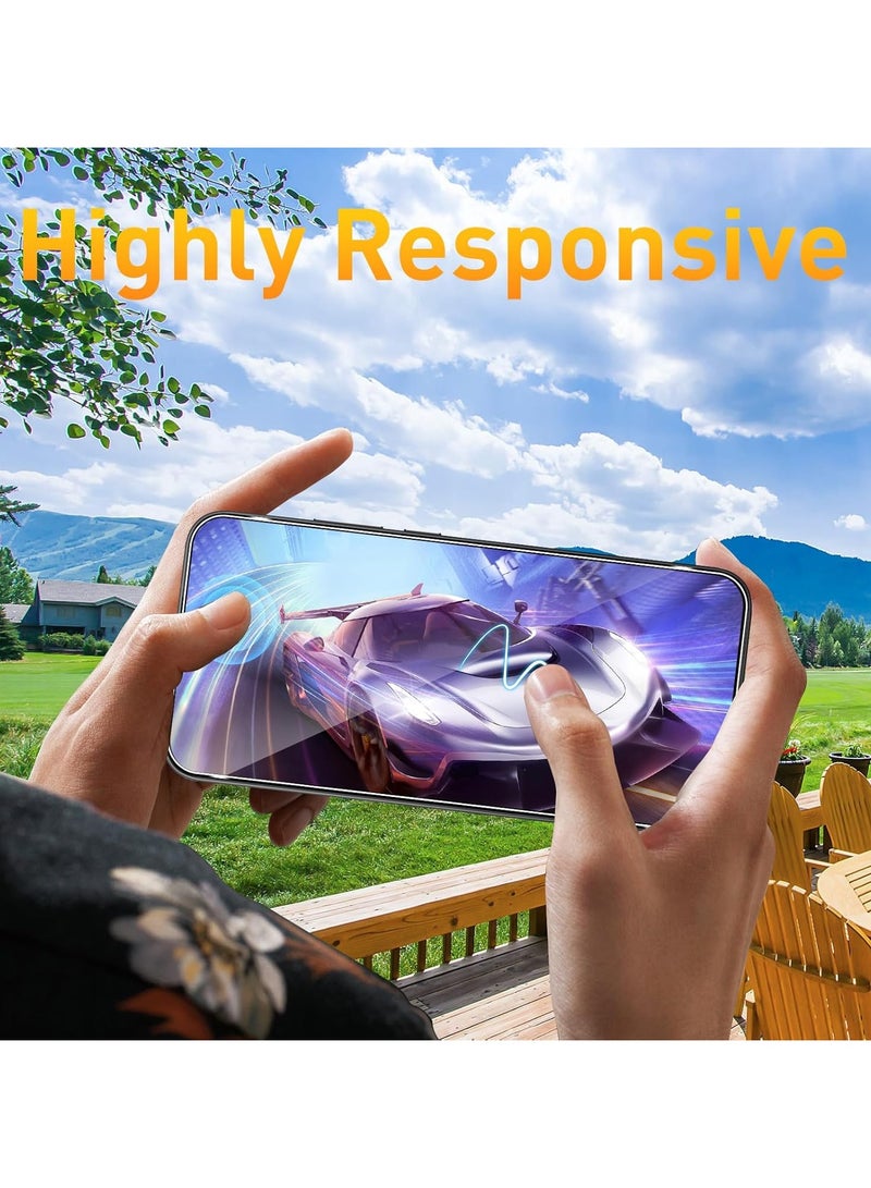 Screen Protector Compatible Xiaomi POCO F7, 【2+2 Pack】 Screen Protector and Camera Lens Protector, 9H Hardness HD Scratch Resistant Bubble Free Tempered Glass - Image 5