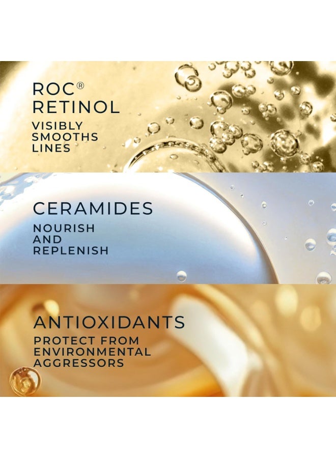 RoC - Retinol Correxion Line Smoothing Night Serum Capsules - Daily Anti-Aging Skin Care Treatment - Firming Moisturiser - 30-Piece - Image 2