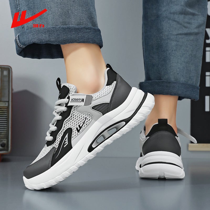 Pull Back Breathable Dad Shoes Men'S Casual New Shoes Khaki Dark Green - Image 4