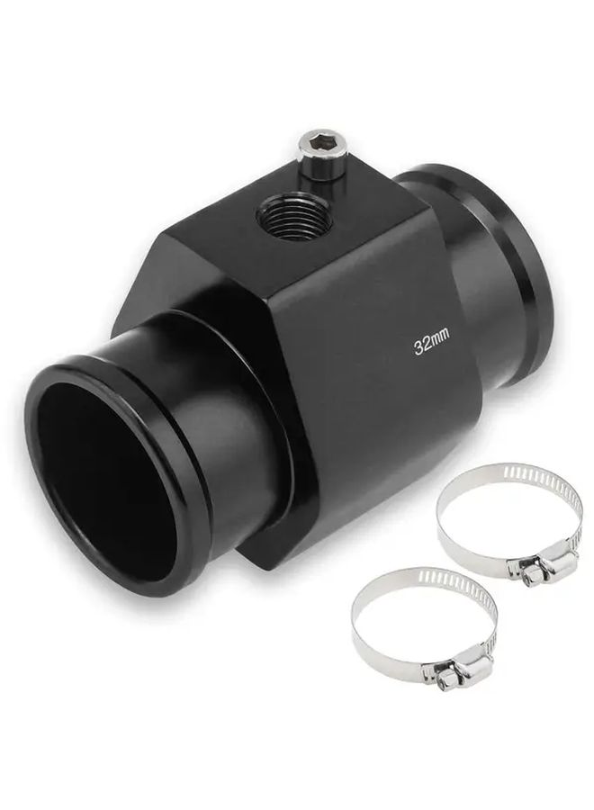 Black Aluminum Alloy Water Temperature Connector Thermometer Adapter Corrosion Resistant Leakproof Fitting - Image 4
