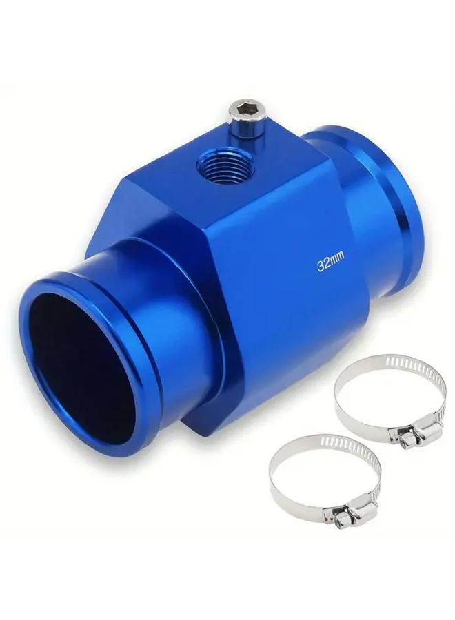 Black Aluminum Alloy Water Temperature Connector Thermometer Adapter Corrosion Resistant Leakproof Fitting - Image 1