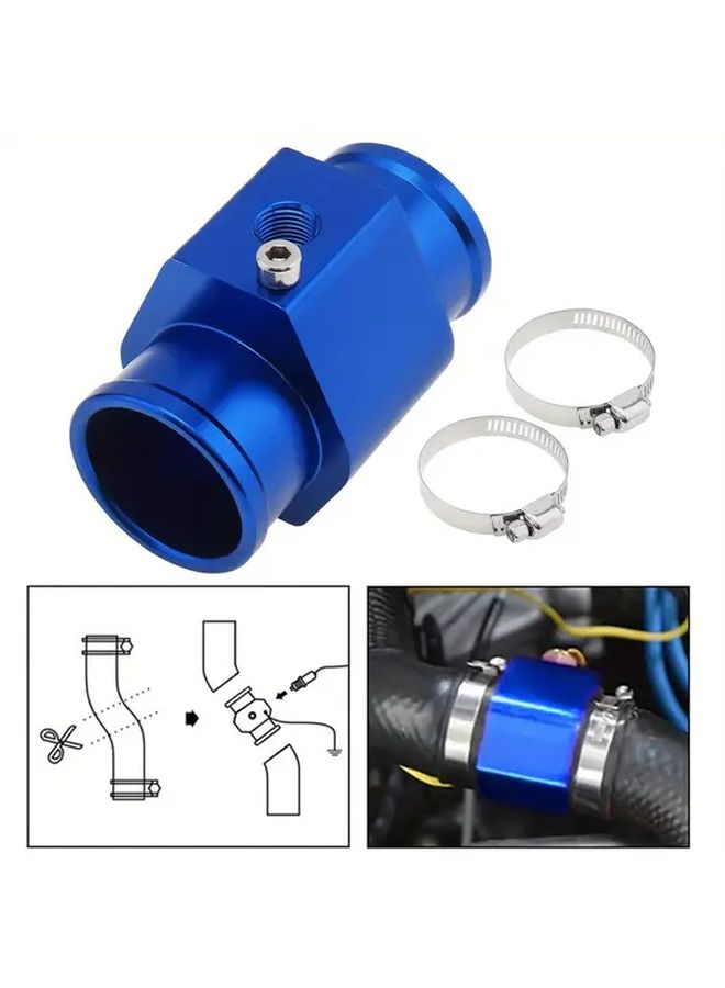 Black Aluminum Alloy Water Temperature Connector Thermometer Adapter Corrosion Resistant Leakproof Fitting - Image 2