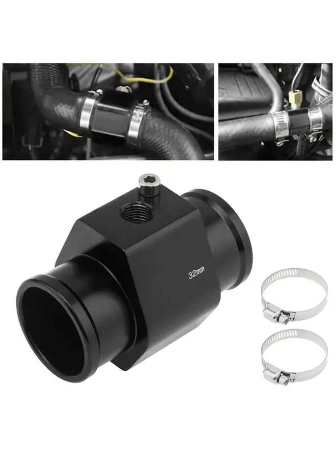 Black Aluminum Alloy Water Temperature Connector Thermometer Adapter Corrosion Resistant Leakproof Fitting - Image 5