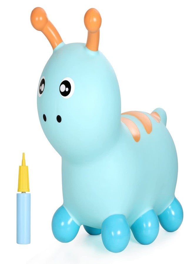INPANY Bouncy Caterpillar Horse Hopper for Toddlers - Kids Inflatable Bouncing Horse Hopper, Ride on Animal Toys, Birthday Gift for 2 3 4 Year Old Boy Girl - Image 1