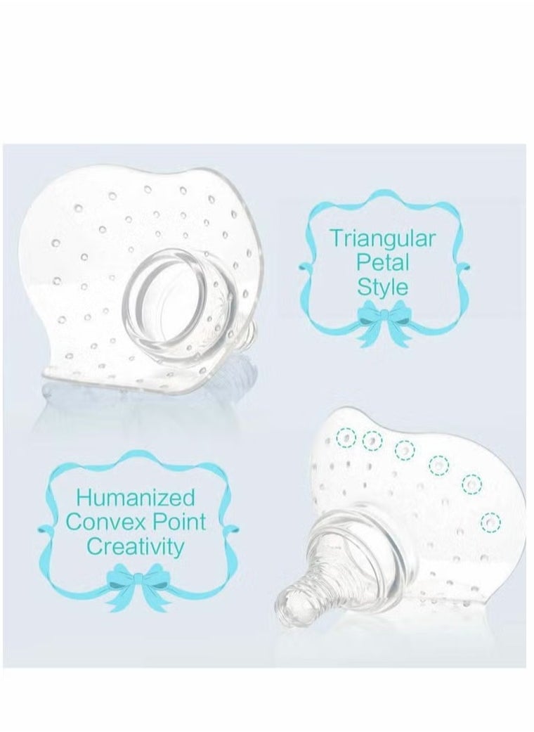 XiuWoo Nipple Shield,Premium Contact Nippleshield, Assist Perfect for Nursing Mothers with Inverted  Sore Nipple with Carrying Case for Breastfeeding Mothers, Non-Toxic, Made Without BPA  - Image 4