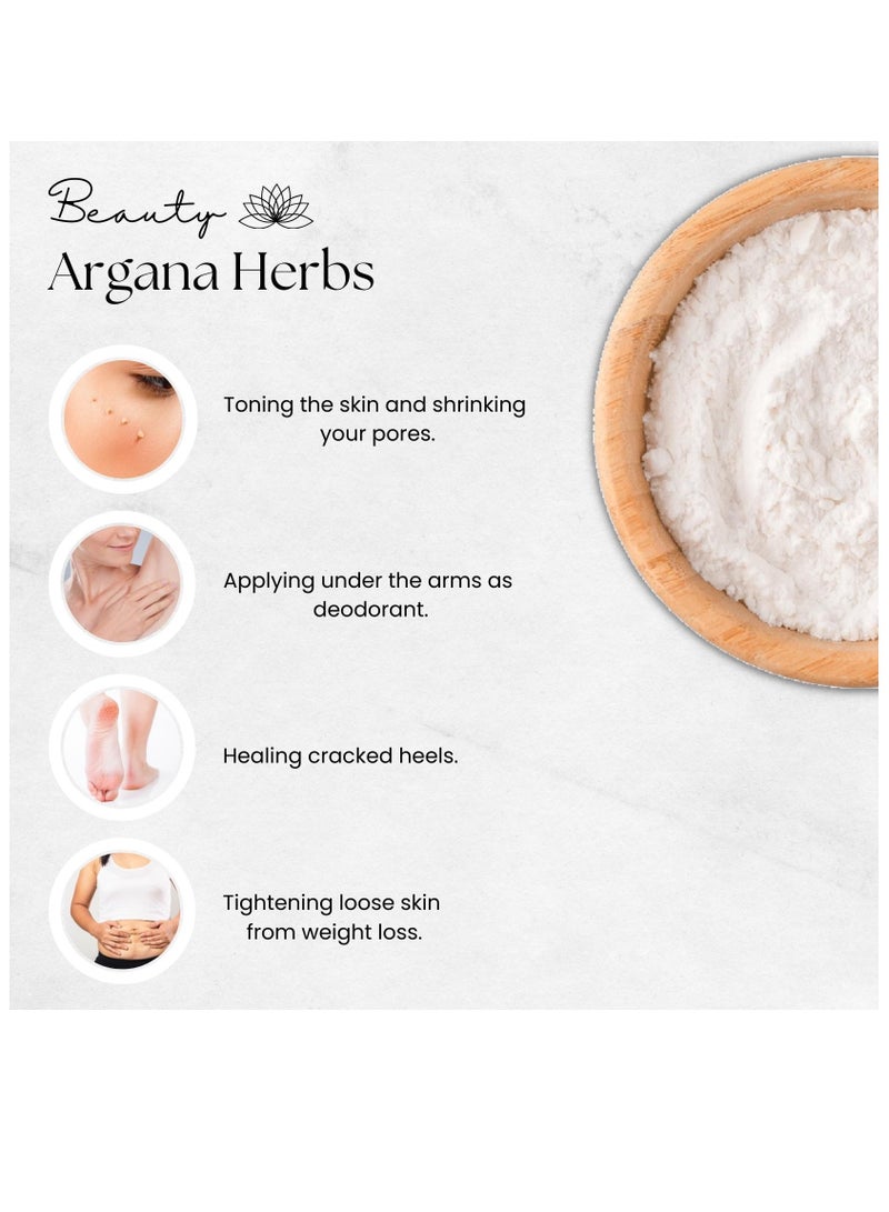 OGAILI White Henna Face Mask - Illuminate Your Skin with  Radiance-Boosting Herbal Blend for a Glowing and Even Complexion - 100g - Image 2