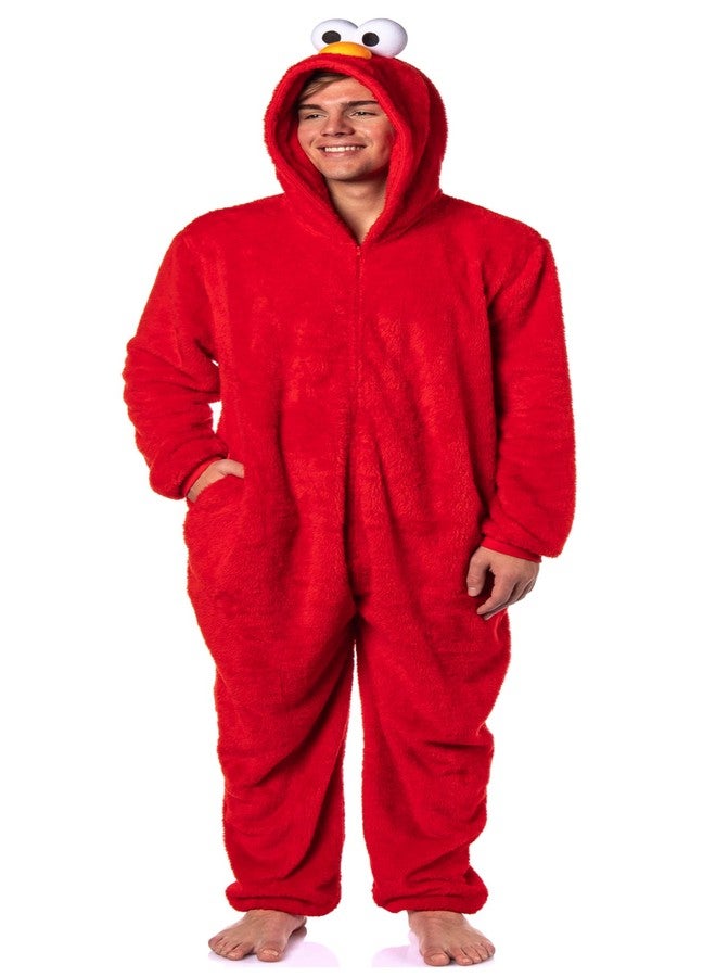 Intimo Sesame Street Unisex Costume Union Suit One Piece Pajama Outfit (Elmo, Adult, XX-Large/XXX-Large) - Image 2