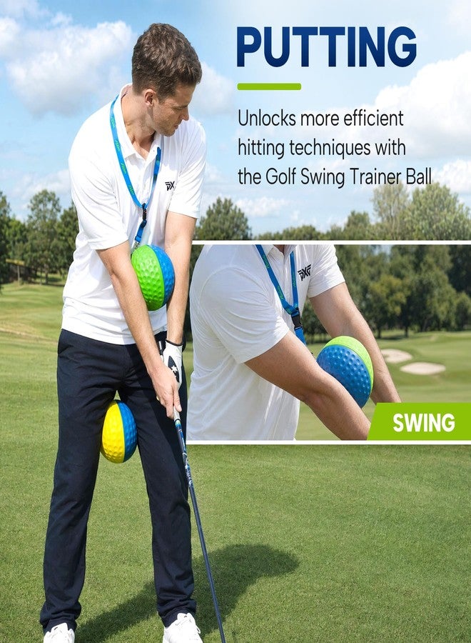 Acebirdie Golf Training Aid, Golf Swing Trainer - Golf Training Aid Ball with Arm Band for Impact Precision & Consistent Swings | Fix Slicing, Scooping & Chicken-Wing - Soft Memory Foam (Medium) - Image 4