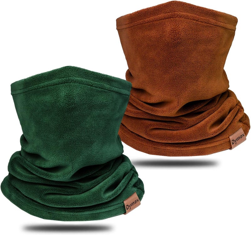 Dymex Neck Warmer Winter Neck Gaiter Face Mask Balaclavas for Women Men, Soft Fleece Face Cover Mask for Skiing Motorcycle-2 Pack - Image 1