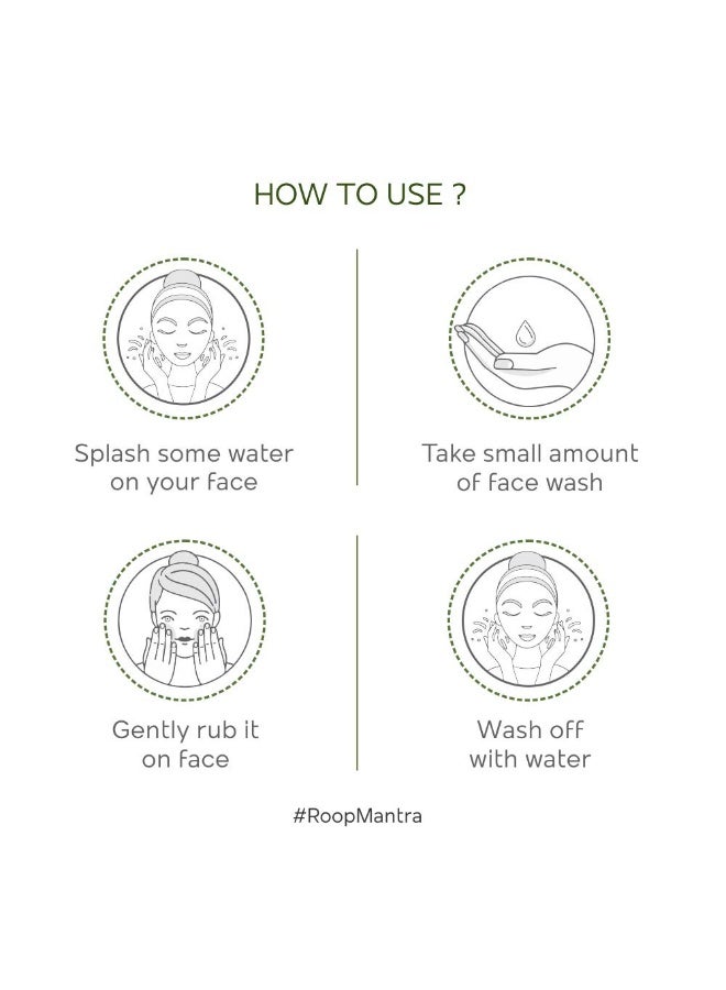 Roop Mantra Cucumber Face Wash For Dry Skin | Herbal Face Care For Hydrate And Moisturize Skin, Inflammation, And Improve Skin Tone| 115 Gm (Pack Of 2) - Image 2