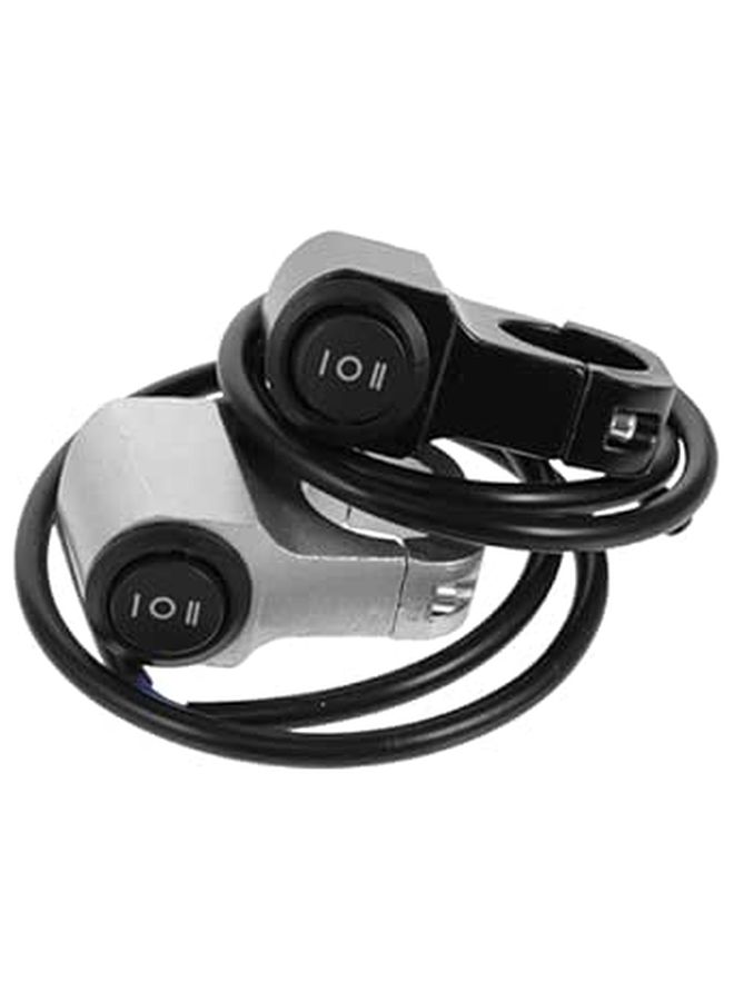 Motorcycle Aluminum Alloy Headlight Switch 2pcs Handlebar Toggle Control Universal - Image 1