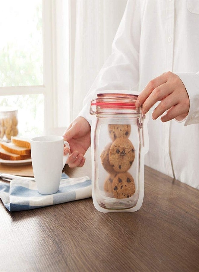 AG E-Com Jar Bottles Bags, Jar Pouch for Food Storage Bag Jar Pouch, Reusable Airtight Seal Storage Bags. - Image 3
