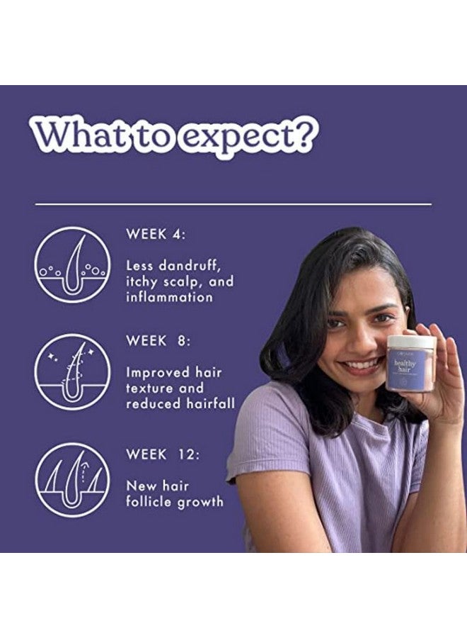 Cosmix Healthy Hair | For Healthy Scalp & Hair | Biotin Booster | Superfood Blend With Berries, Amla & Bamboo Shoot | 60G - 40 Servings | No Preservatives No Added Sugar | Plant Based, Powder - Image 4