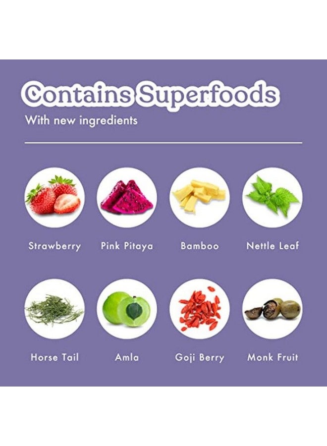 Cosmix Healthy Hair | For Healthy Scalp & Hair | Biotin Booster | Superfood Blend With Berries, Amla & Bamboo Shoot | 60G - 40 Servings | No Preservatives No Added Sugar | Plant Based, Powder - Image 3