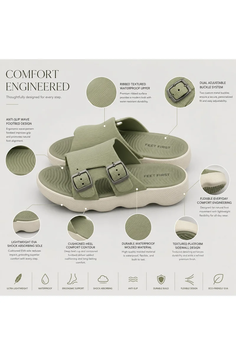 Feet First Casual Everyday Comfort Sandals