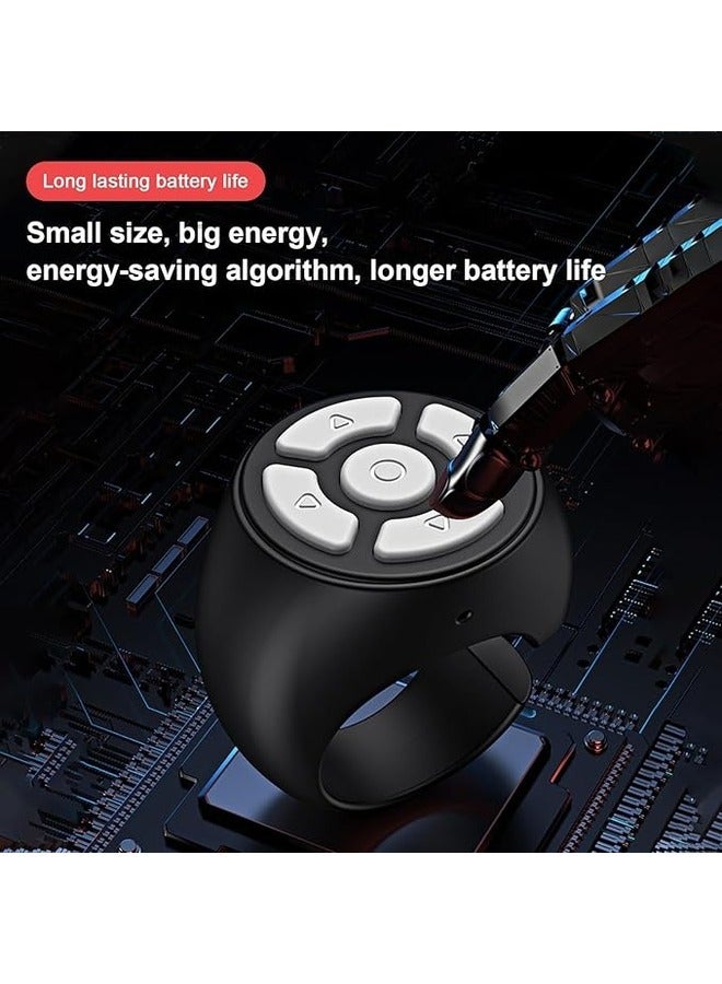 أداة النقر على الصفحة، جهاز التحكم عن بعد | جهاز تحكم عن بعد لغلق الإصبع لاسلكيًا، وحدة تحكم للهاتف المحمول غير لامعة لتسجيل الفيديو، والسفر، والسيارة، والتخييم - Image 2