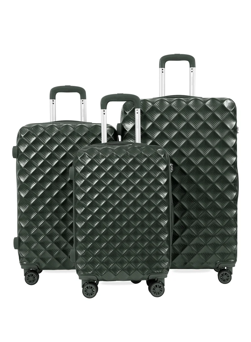 بارا جون طقم حقائب سفر باراجون ديا ميكس 3 قطع ABS+PC – مقاسات 20 و24 و28 إنش، شنط صلبة بعجلات دوارة 360° (8 عجلات)