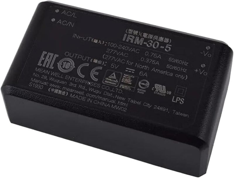 IRM-30-5 5 فولت 6 أمبير 30 واط مصدر طاقة مضغوط للتركيب على اللوحة لوحي محول طاقة صناعي تيار متردد إلى تيار مستمر - Image 2